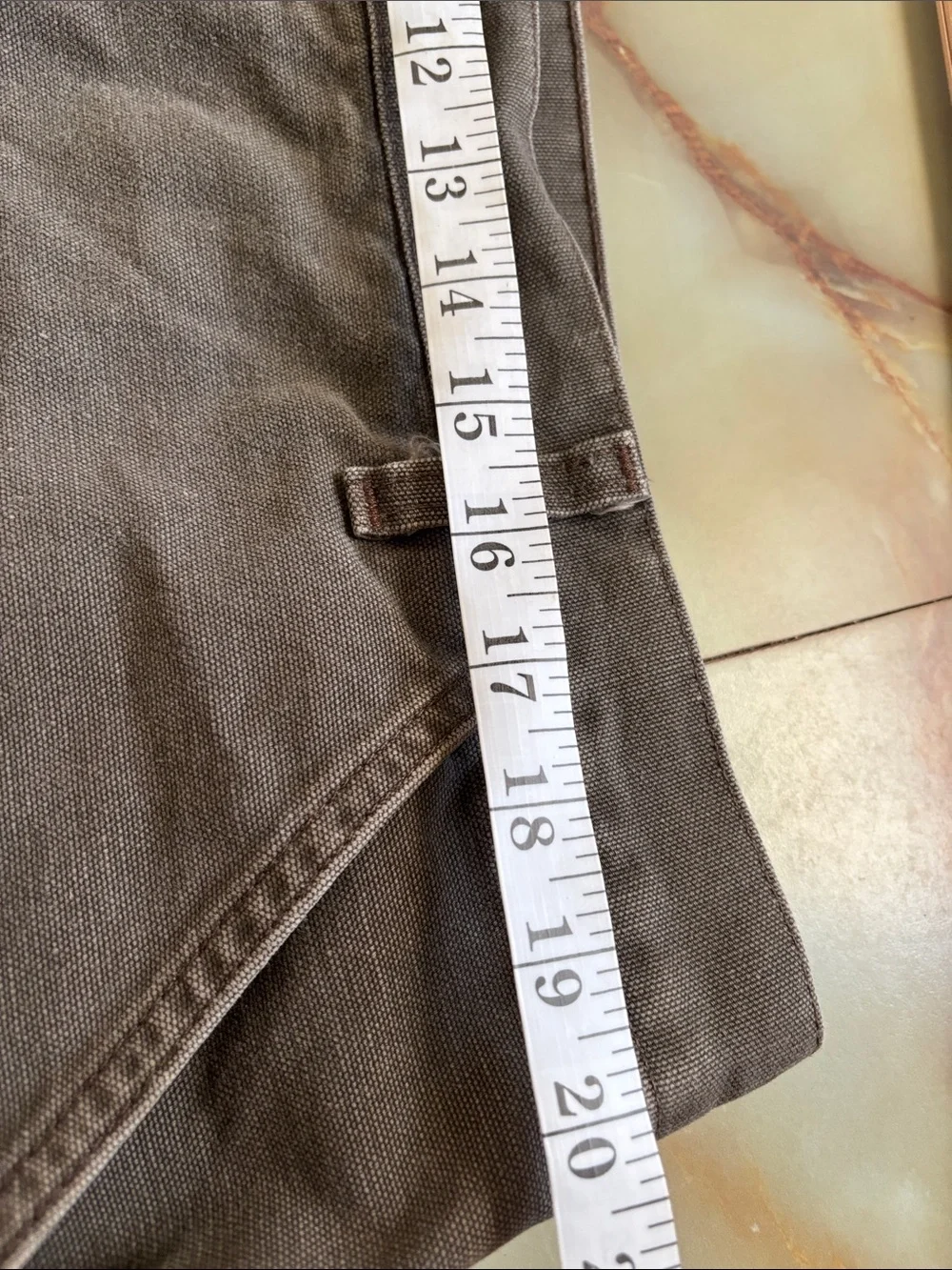 Vintage Y2K Carhartt B25 TMB Faded Brown Work Wear Men's Carpenter Shorts | 40